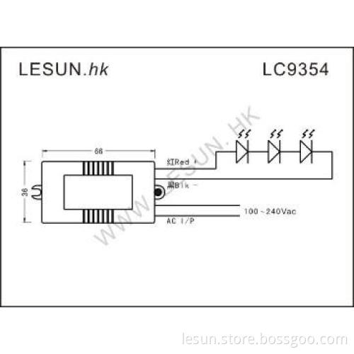 LC9354 Good Dissipation, High Efficiency Constant Current LED Driver